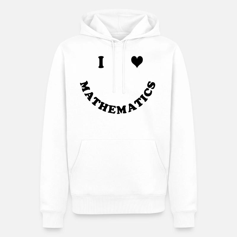Mathematik - Männer Premium Bio Hoodie - Weiß
