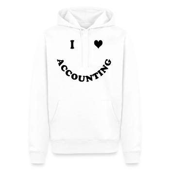 accountant - Men’s Premium Organic Hoodie - white - Front - Nico (187cm)