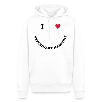 Veterinary medicine - Men’s Premium Organic Hoodie - white - Front - Nico (187cm)