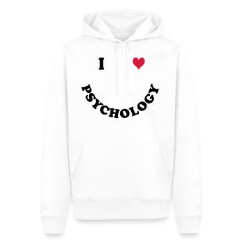 Psychologie - Männer Premium Bio Hoodie - Weiß - Vorne - Nico (187cm)