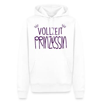 Vollzeit Prinzessin, Mädchen, Zicke, Geschenk - Männer Premium Bio Hoodie - Weiß - Vorne - Nico (187cm)
