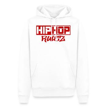 Hip Hop Rap Rapper Rappen - Männer Premium Bio Hoodie - Weiß - Vorne - Nico (187cm)