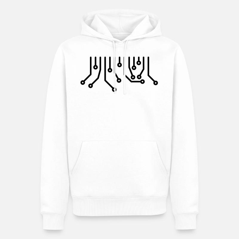 T-shirt Technique Admin Nerd Technique - Sweat à capuche Premium bio Homme - blanc