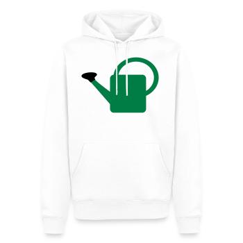 Gießkanne - Männer Premium Bio Hoodie - Weiß - Vorne - Nico (187cm)