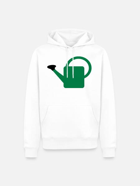 watering Can - Men’s Premium Organic Hoodie - white