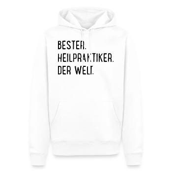 Bester Heilpraktiker - Männer Premium Bio Hoodie - Weiß - Vorne - Nico (187cm)