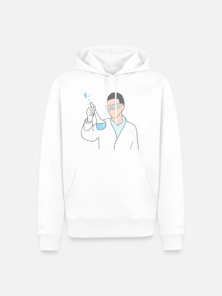 Science Chemistry chemical - Men’s Premium Organic Hoodie - white
