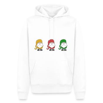 drei niedliche Zwerge - Männer Premium Bio Hoodie - Weiß - Vorne - Nico (187cm)