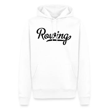 ROWING - Sweat à capuche Premium bio Homme - blanc - Devant - Nico (187cm)