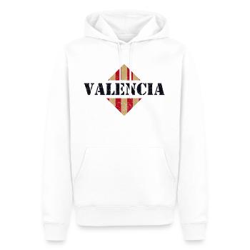 Valencia Vintage - Men’s Premium Organic Hoodie - white - Front - Nico (187cm)