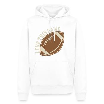 Love Football Gift Idea American USA - Men’s Premium Organic Hoodie - white - Front - Nico (187cm)