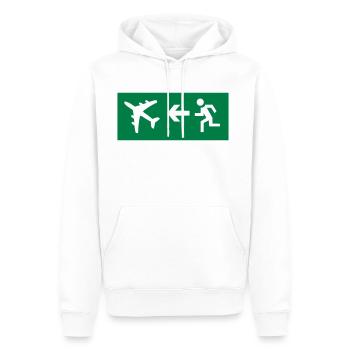 Voyages - Sweat à capuche Premium bio Homme - blanc - Devant - Nico (187cm)