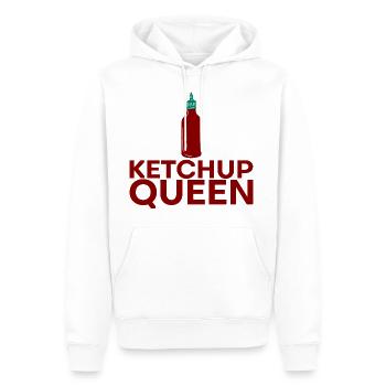 Ketchup Queen 8 - Männer Premium Bio Hoodie - Weiß - Vorne - Nico (187cm)