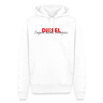 DIESEL - Männer Premium Bio Hoodie - Weiß - Vorne - Nico (187cm)