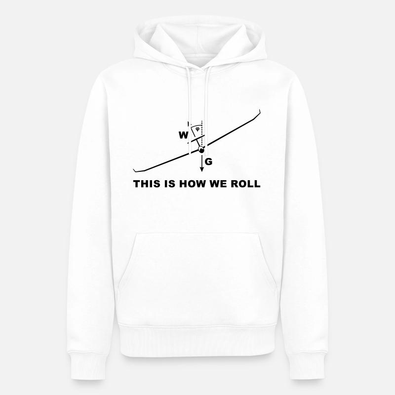 Ainsi va glisser - Sweat à capuche Premium bio Homme - blanc
