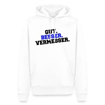 Gut Besser Vermesser Vermessungsingenieur Spruch - Männer Premium Bio Hoodie - Weiß - Vorne - Nico (187cm)