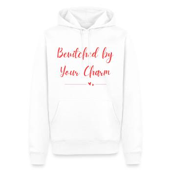 Bewitched by Your Charm - Männer Premium Bio Hoodie - Weiß - Vorne - Nico (187cm)