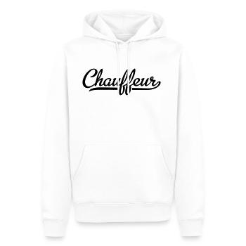 Chauffeur - Sweat à capuche Premium bio Homme - blanc - Devant - Nico (187cm)