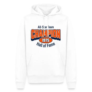 Champion 1957 – Birthday Gift College Style - Men’s Premium Organic Hoodie - white - Front - Nico (187cm)