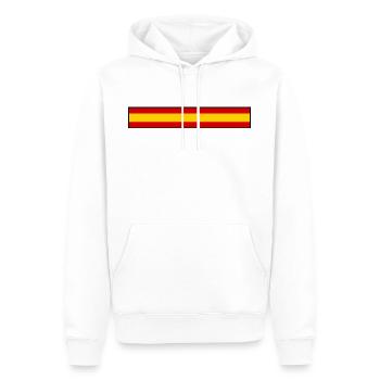 Spanien Flagge - Männer Premium Bio Hoodie - Weiß - Vorne - Nico (187cm)