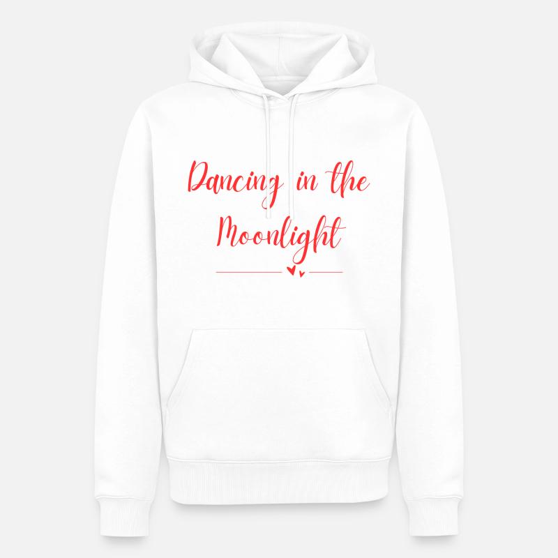 Dancing in the Moonlight - Männer Premium Bio Hoodie - Weiß