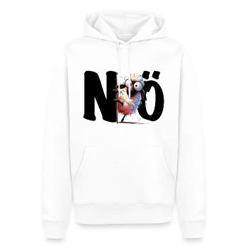 NÖ - lustiges Schaf - Nein nope - Männer Premium Bio Hoodie - Weiß - Vorne - Nico (187cm)