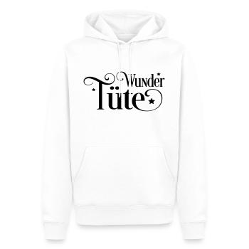 Sac miracle - Sweat à capuche Premium bio Homme - blanc - Devant - Nico (187cm)