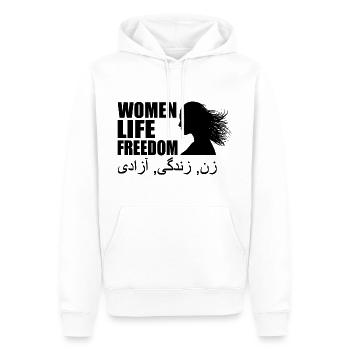 Women life freedom - Männer Premium Bio Hoodie - Weiß - Vorne - Nico (187cm)
