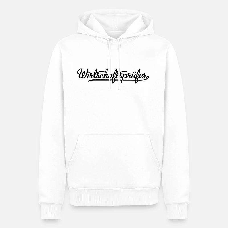 Expert-comptable - Sweat à capuche Premium bio Homme - blanc