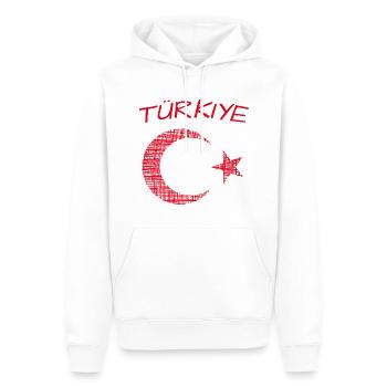 Türkiye Turkey Türkei - Männer Premium Bio Hoodie - Weiß - Vorne - Nico (187cm)