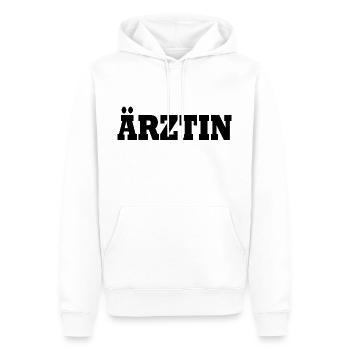 Ärztin - Männer Premium Bio Hoodie - Weiß - Vorne - Nico (187cm)