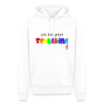Einschulung Spruch - Männer Premium Bio Hoodie - Weiß - Vorne - Nico (187cm)