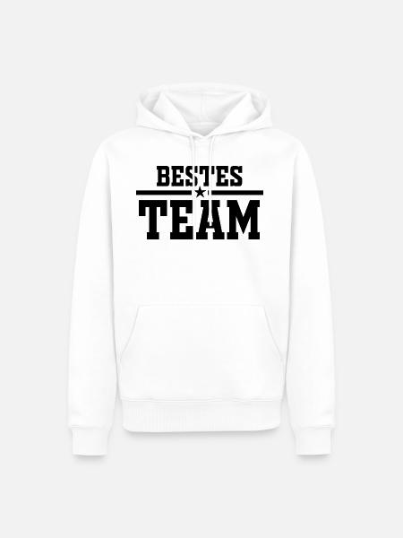 Team, Best Group, Teamwork - Men’s Premium Organic Hoodie - white