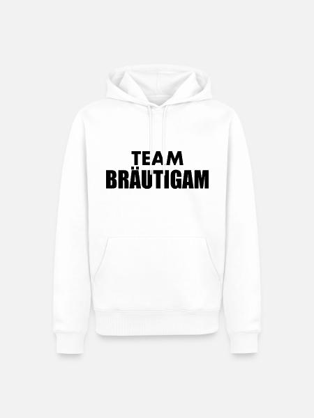 Team bräutigam - Männer Premium Bio Hoodie - Weiß