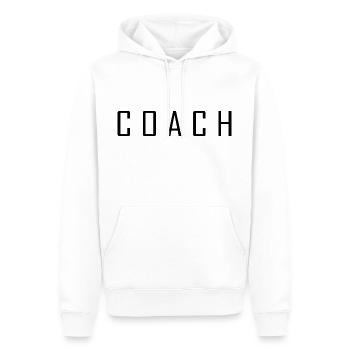 Coach - Men’s Premium Organic Hoodie - white - Front - Nico (187cm)