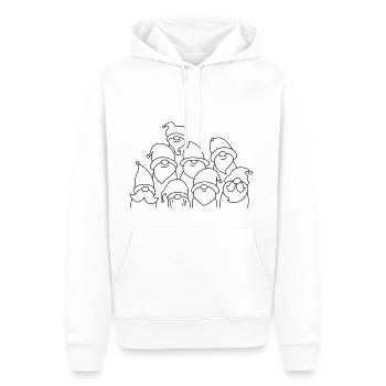 A group of crazy dwarves - Men’s Premium Organic Hoodie - white - Front - Nico (187cm)