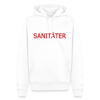 sanitäter - Männer Premium Bio Hoodie - Weiß - Vorne - Nico (187cm)