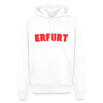Erfurt - Männer Premium Bio Hoodie - Weiß - Vorne - Nico (187cm)