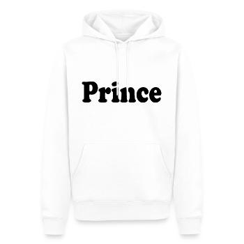 Prince - Sweat à capuche Premium bio Homme - blanc - Devant - Nico (187cm)