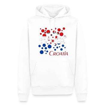 Kroatien Bubbles Croatia - Männer Premium Bio Hoodie - Weiß - Vorne - Nico (187cm)