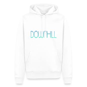 Downhill - Männer Premium Bio Hoodie - Weiß - Vorne - Nico (187cm)