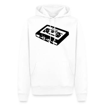 Kassette Tape Mixtape Oldschool cooles Geschenk - Männer Premium Bio Hoodie - Weiß - Vorne - Nico (187cm)