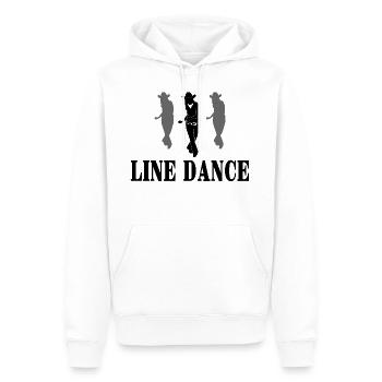 Line Dance - Country Musik - Männer Premium Bio Hoodie - Weiß - Vorne - Nico (187cm)