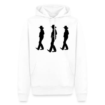 Line Dance - Country Musik - Männer Premium Bio Hoodie - Weiß - Vorne - Nico (187cm)