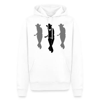 Line dance - country music - Men’s Premium Organic Hoodie - white - Front - Nico (187cm)