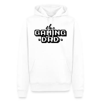 Gaming Dad Papa Vatertag Geschenk - Männer Premium Bio Hoodie - Weiß - Vorne - Nico (187cm)