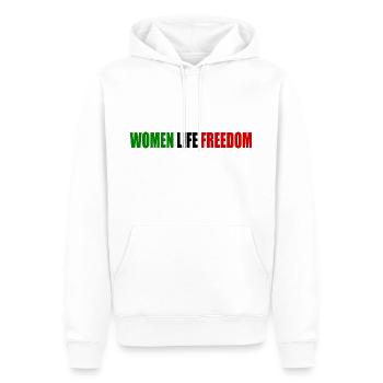 Women life freedom - Männer Premium Bio Hoodie - Weiß - Vorne - Nico (187cm)