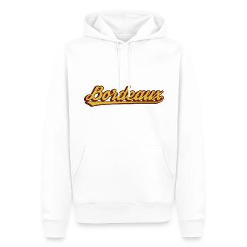 Retro Bordeaux France - Sweat à capuche Premium bio Homme - blanc - Devant - Nico (187cm)