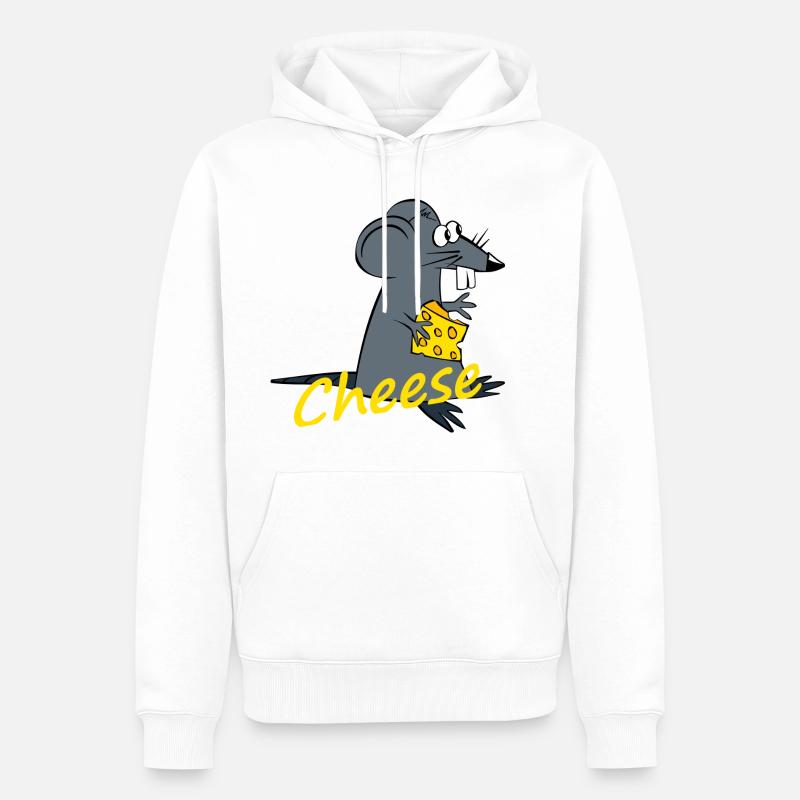 Cheese - Männer Premium Bio Hoodie - Weiß