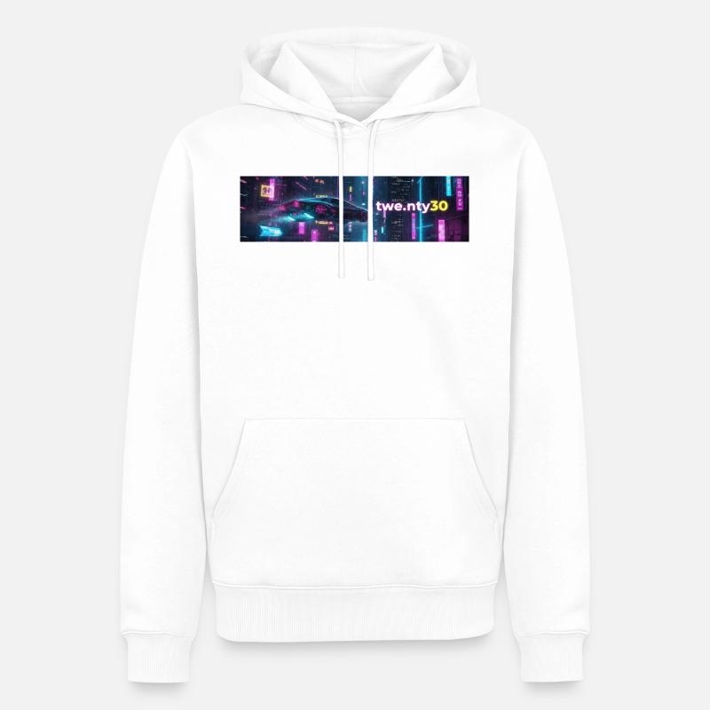 Conception de l’ouverture - Sweat à capuche Premium bio Homme - blanc